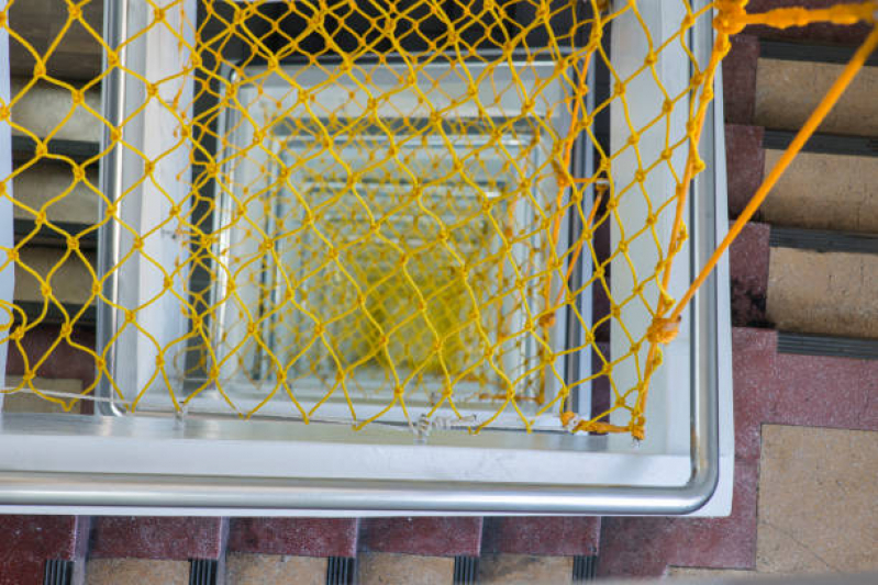 Rede de Proteção para Escada Caracol Estreito - Tela de Proteção para Escada Caracol