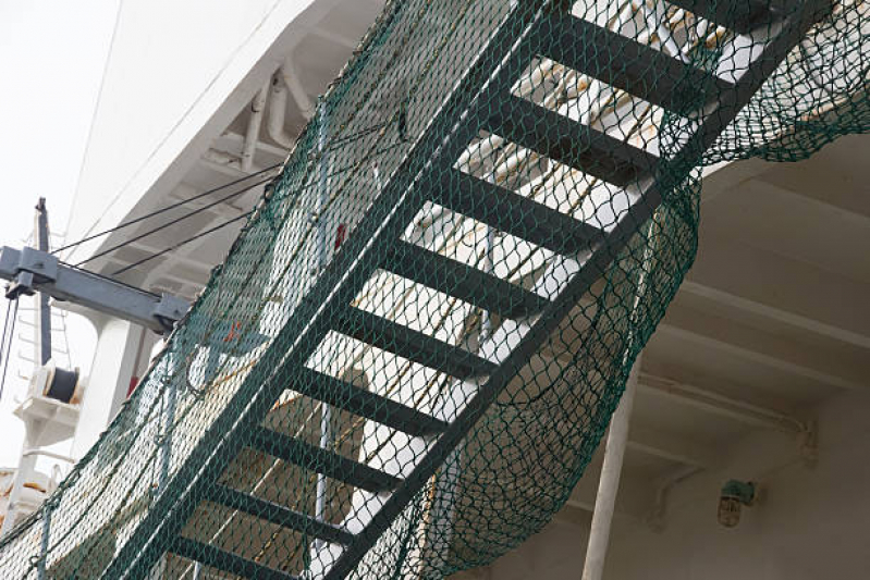 Rede Protetora para Escadas Caracol Ponta das Canas - Rede de Proteção para Escadas